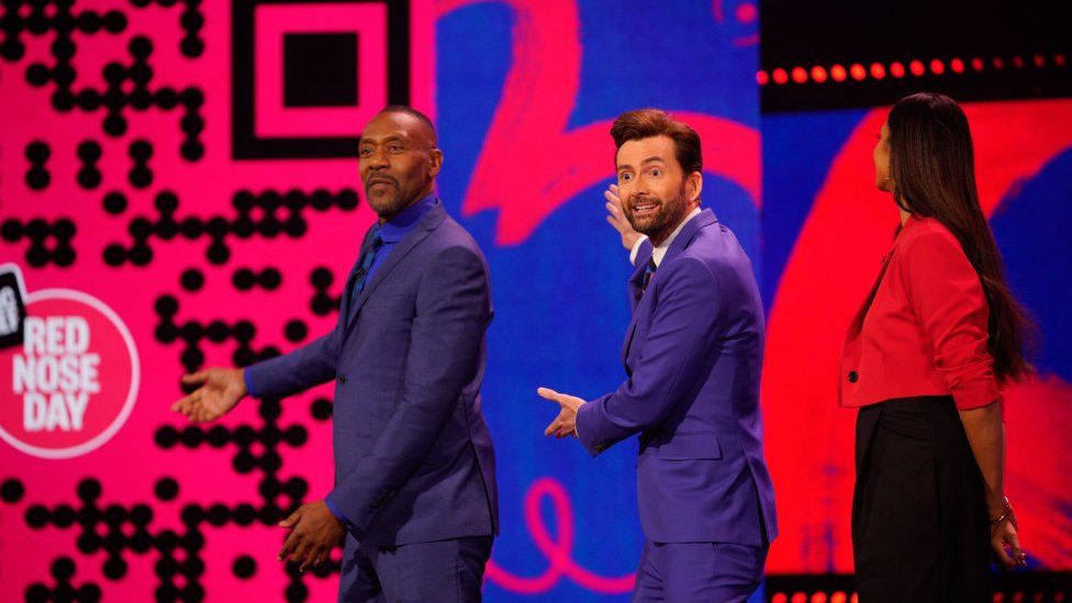 Sir Lenny, David Tennant and Alesha Dixon in 2022