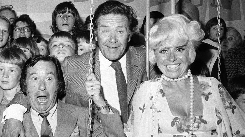 Jack Douglas, Peter Butterworth and Barbara Windsor