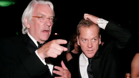 Getty Images Donald Sutherland and Kiefer Sutherland